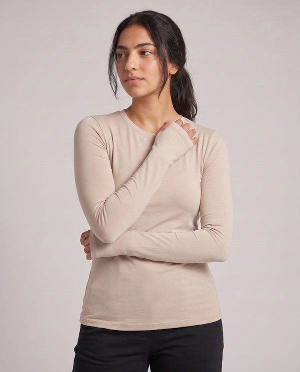 Soft Everyday Basic Long Sleeve Top